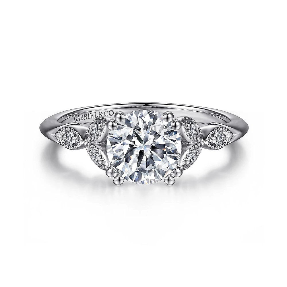Gabriel & Co 6.5 Engagement Ring Platinum Victorian ER11721R4PT4JJ