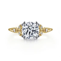 Gabriel & Co 7.4 Engagement Ring 14K Gold Victorian ER11721R6M44JJ
