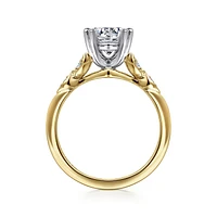 Gabriel & Co 7.4 Engagement Ring 14K Gold Victorian ER11721R6M44JJ