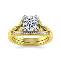 Gabriel & Co 7.4 Engagement Ring 14K Gold Victorian ER11721R6M44JJ
