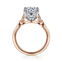 Gabriel & Co 8 Engagement Ring 14K Two-Tone Gold Victorian ER11721R8T44JJ