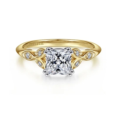 Gabriel & Co 5.5 Engagement Ring 14K Gold Victorian ER11721S4M44JJ