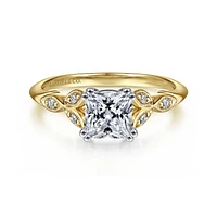 Gabriel & Co 5.5 Engagement Ring 14K Gold Victorian ER11721S4M44JJ