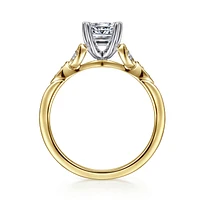Gabriel & Co 5.5 Engagement Ring 14K Gold Victorian ER11721S4M44JJ