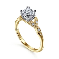 Gabriel & Co 5.5 Engagement Ring 14K Gold Victorian ER11721S4M44JJ