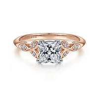 Gabriel & Co 5.5 Engagement Ring 14K Two-Tone Gold Victorian ER11721S4T44JJ