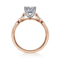 Gabriel & Co 5.5 Engagement Ring 14K Two-Tone Gold Victorian ER11721S4T44JJ