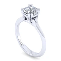 Gabriel & Co 7x7 Engagement Ring 14K White Gold Classic ER11832C8W4JJJ