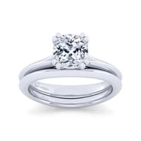 Gabriel & Co 7x7 Engagement Ring 14K White Gold Classic ER11832C8W4JJJ