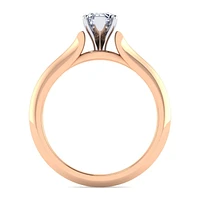 Gabriel & Co 7x5 Engagement Ring 14K Two-Tone Gold Classic ER11832P3T4JJJ