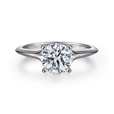 Gabriel & Co 7 Engagement Ring 14K White Gold Classic ER11832R6W4JJJ