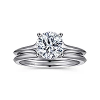 Gabriel & Co 7 Engagement Ring 14K White Gold Classic ER11832R6W4JJJ