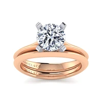 Gabriel & Co 8 Engagement Ring 14K Two-Tone Gold Classic ER11832R8T4JJJ