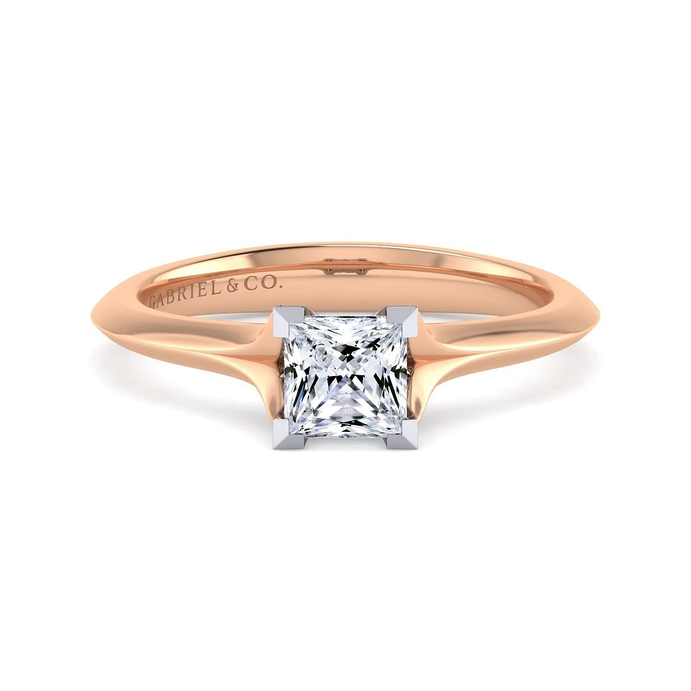 Gabriel & Co 5 Engagement Ring 14K Two-Tone Gold Classic ER11832S3T4JJJ