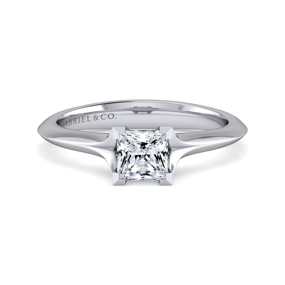 Gabriel & Co 5 Engagement Ring 14K White Gold Classic ER11832S3W4JJJ