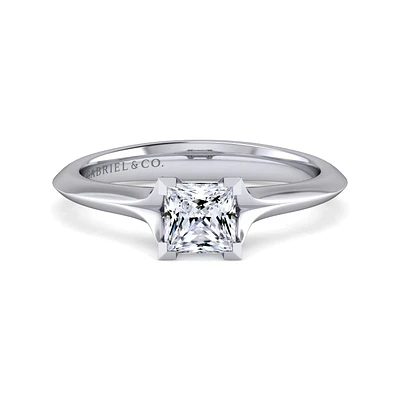 Gabriel & Co 5 Engagement Ring 14K White Gold Classic ER11832S3W4JJJ