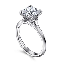 Gabriel & Co 7 Engagement Ring 14K White Gold Classic ER11832S8W4JJJ