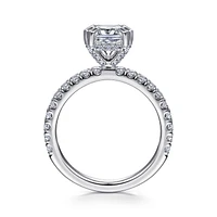 Gabriel & Co 7x7 Engagement Ring 14K White Gold Classic ER13904C8W44JJ