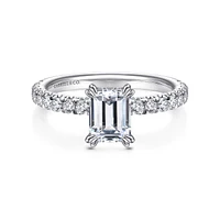 Gabriel & Co 6.5 x 5 Engagement Ring 14K White Gold Classic ER13904E4W44JJ