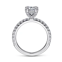Gabriel & Co 6.5 x 5 Engagement Ring 14K White Gold Classic ER13904E4W44JJ