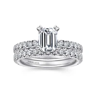 Gabriel & Co 6.5 x 5 Engagement Ring 14K White Gold Classic ER13904E4W44JJ