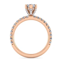 Gabriel & Co 10x5 Engagement Ring 14K Rose Gold Classic ER13904M4K44JJ