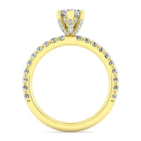 Gabriel & Co 10x5 Engagement Ring 14K Yellow Gold Classic ER13904M4Y44JJ
