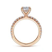 Gabriel & Co 5.5 Engagement Ring 14K Rose Gold Classic ER13904S4K44JJ