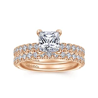 Gabriel & Co 5.5 Engagement Ring 14K Rose Gold Classic ER13904S4K44JJ