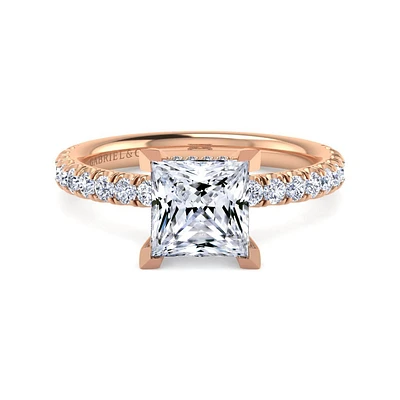 Gabriel & Co 7 Engagement Ring 14K Rose Gold Classic ER13904S8K44JJ