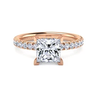 Gabriel & Co 7 Engagement Ring 14K Rose Gold Classic ER13904S8K44JJ