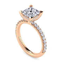 Gabriel & Co 7 Engagement Ring 14K Rose Gold Classic ER13904S8K44JJ