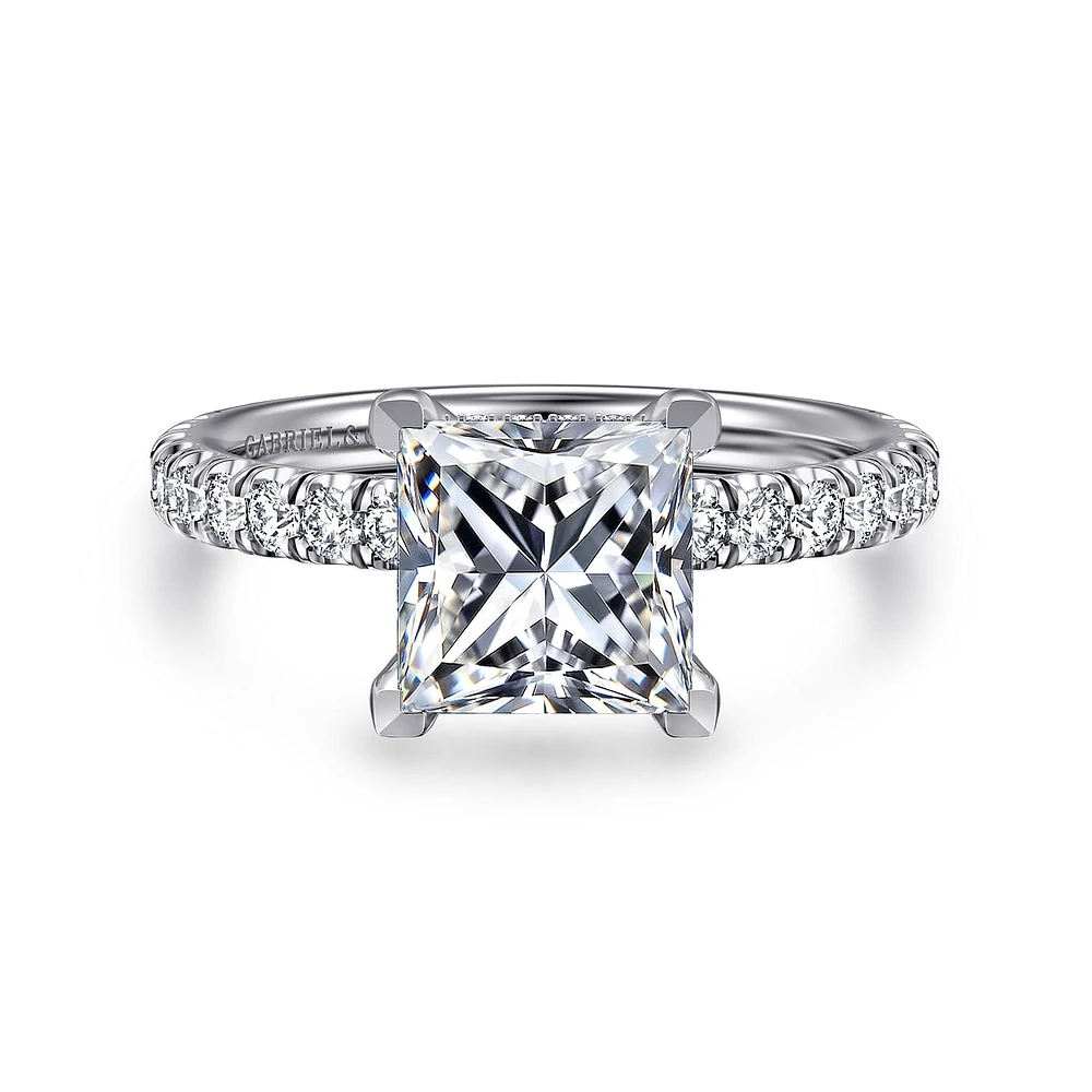 Gabriel & Co 7 Engagement Ring 14K White Gold Classic ER13904S8W44JJ