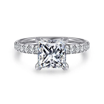 Gabriel & Co 7 Engagement Ring 14K White Gold Classic ER13904S8W44JJ