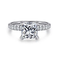 Gabriel & Co 7 Engagement Ring 14K White Gold Classic ER13904S8W44JJ