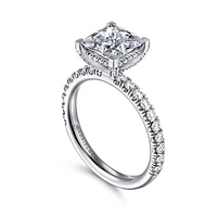 Gabriel & Co 7 Engagement Ring 14K White Gold Classic ER13904S8W44JJ