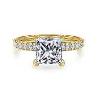 Gabriel & Co 7 Engagement Ring 14K Yellow Gold Classic ER13904S8Y44JJ