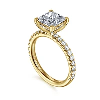 Gabriel & Co 7 Engagement Ring 14K Yellow Gold Classic ER13904S8Y44JJ
