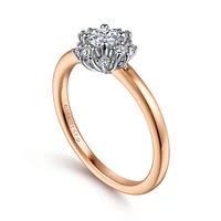 Gabriel & Co 4 Engagement Ring 14K Two-Tone Gold Starlight ER14661R1T44JJ