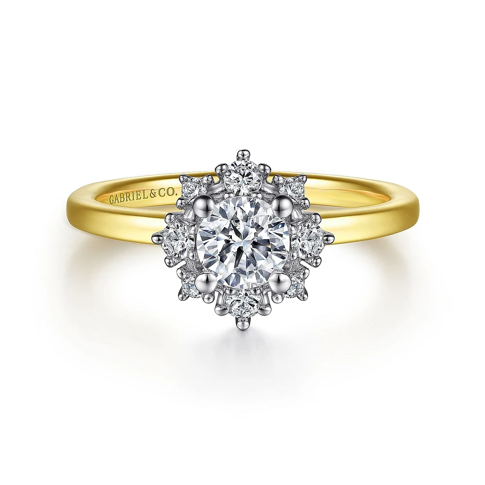 Gabriel & Co 5 Engagement Ring 14K Gold Starlight ER14661R2M44JJ