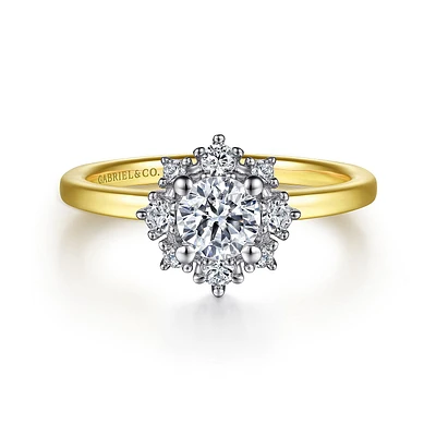 Gabriel & Co 5 Engagement Ring 14K Gold Starlight ER14661R2M44JJ