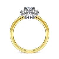 Gabriel & Co 5 Engagement Ring 14K Gold Starlight ER14661R2M44JJ