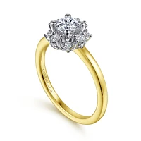Gabriel & Co 5 Engagement Ring 14K Gold Starlight ER14661R2M44JJ