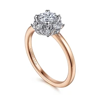 Gabriel & Co 5 Engagement Ring 14K Two-Tone Gold Starlight ER14661R2T44JJ