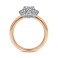 Gabriel & Co 5.75 Engagement Ring 14K Two-Tone Gold Starlight ER14661R3T44JJ