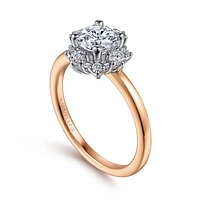 Gabriel & Co 5.75 Engagement Ring 14K Two-Tone Gold Starlight ER14661R3T44JJ