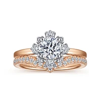 Gabriel & Co 5.75 Engagement Ring 14K Two-Tone Gold Starlight ER14661R3T44JJ