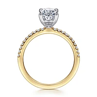 Gabriel & Co 9X6 Engagement Ring 14K Gold Classic ER14918O6M44JJ