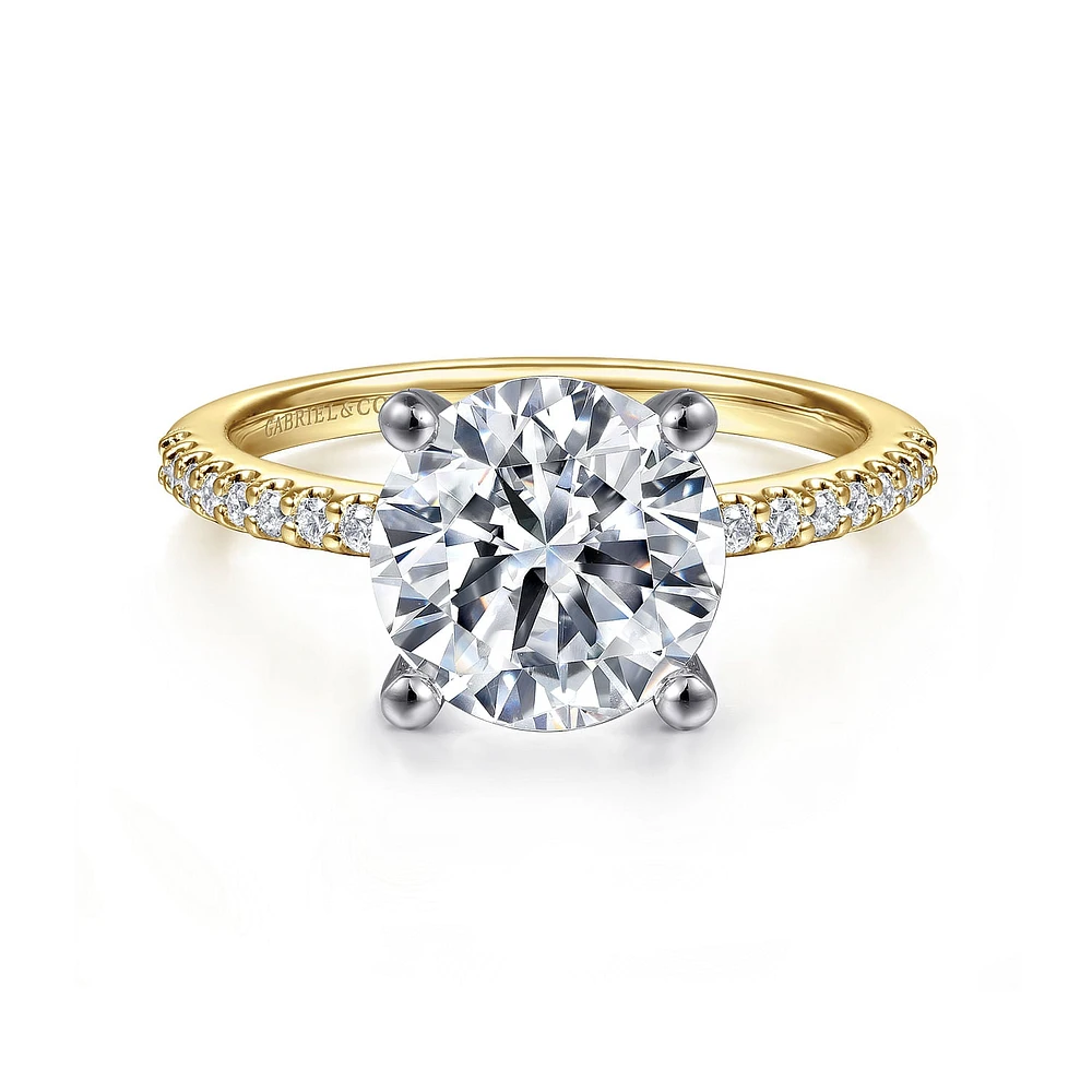 Gabriel & Co 9 Engagement Ring 14K Gold Classic ER14918R12M44JJ