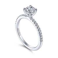 Gabriel & Co 5 Engagement Ring 14K White Gold Classic ER14918R2W44JJ